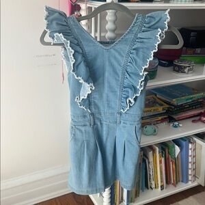 Habitual Blue Ruffled Jumpsuit